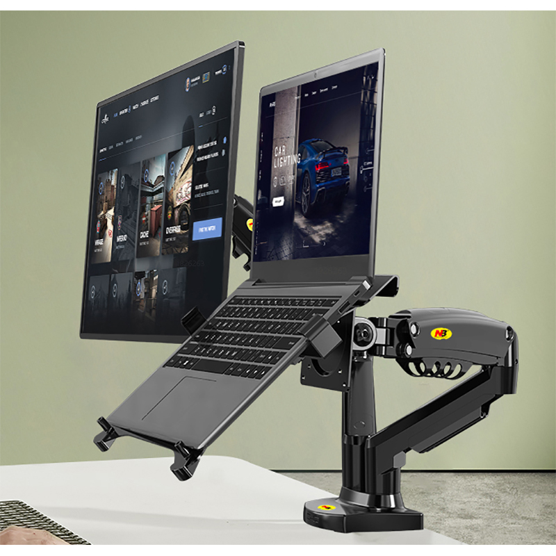 Dual Monitor Desk Setup - Desktop NB F160 + FP-2 Gas