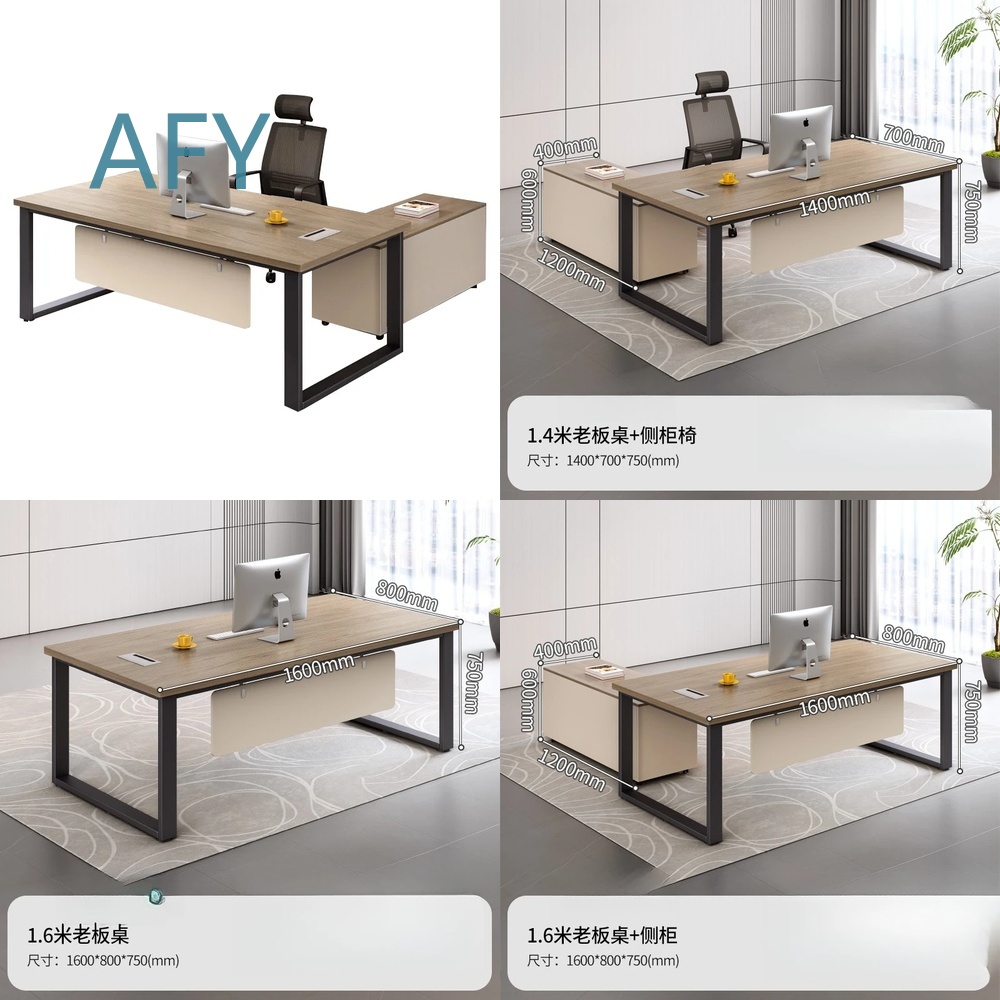 Desk Setup L Shaped - Executive Desk Set for Office Workstation