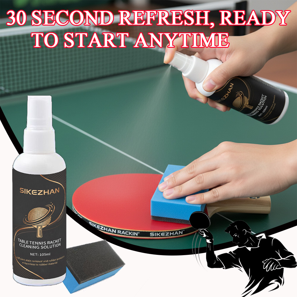 Desk Setup Clean - Wash Free Table Tennis Racket Cleaning