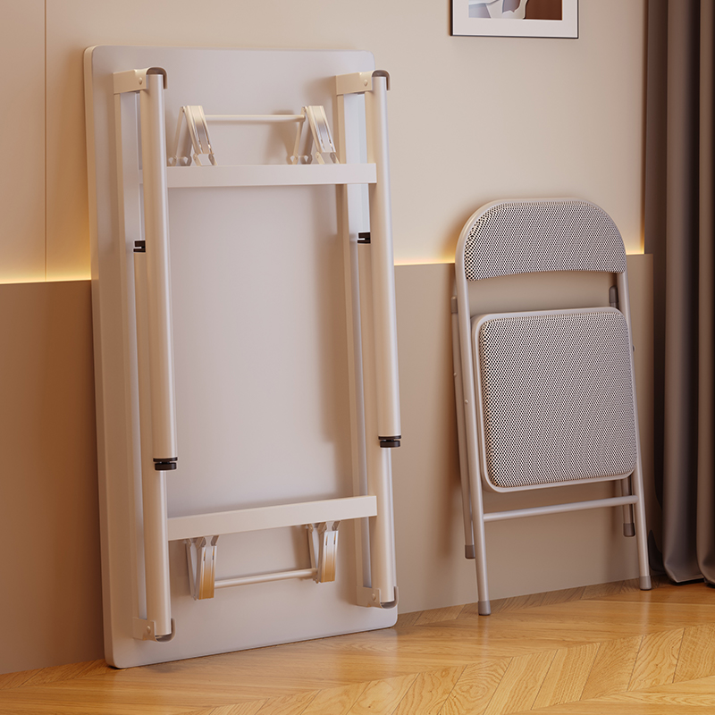 Desk Setup L Shaped - AOLIVIYA Foldable Desk No Assembly Easy