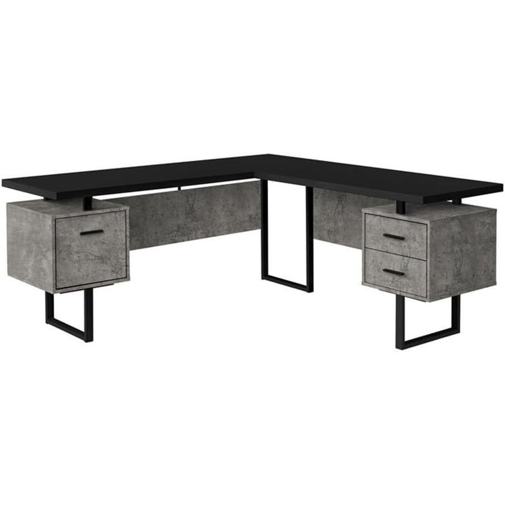 Desk Setup L Shaped - L-Shaped 70 Computer Desk with Storage