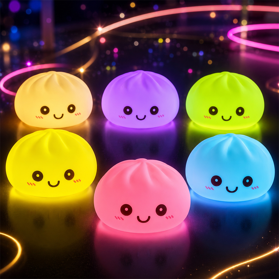 Desk Setup Kawaii - New Dumpling Night Lights Glowing Dumplings