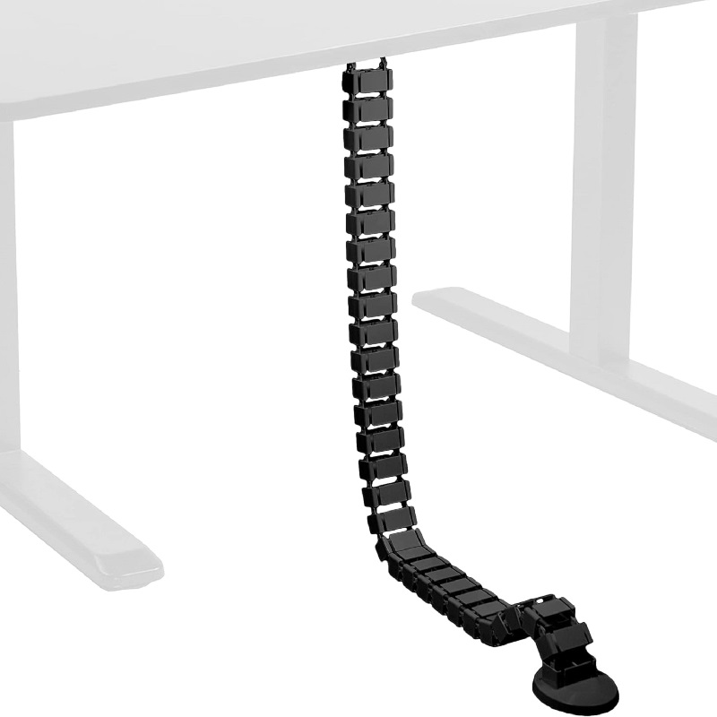 Wire Spine Cable Sleeve Under  - Desk Setup Clean review and price