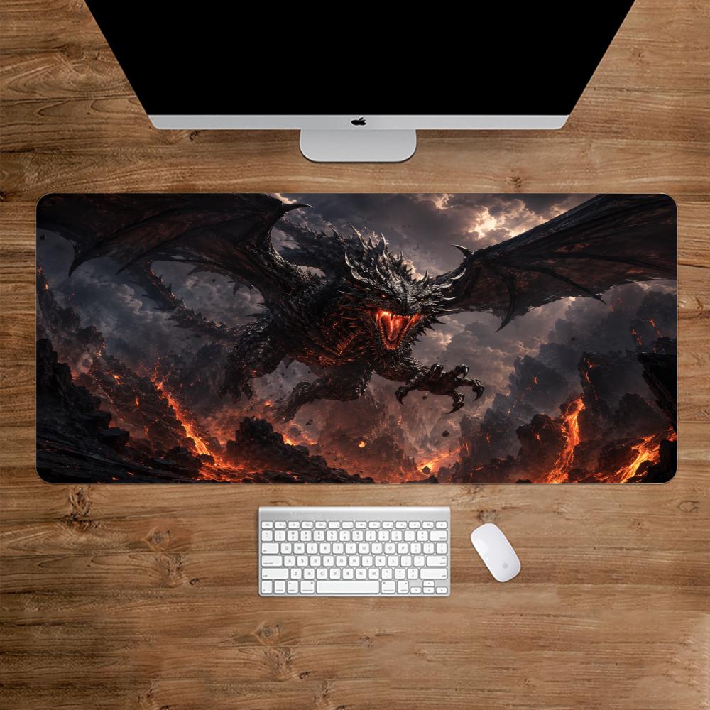 Fiery Dragon Mouse Pad Desk Ac - Desk Setup Gaming And Work review and price