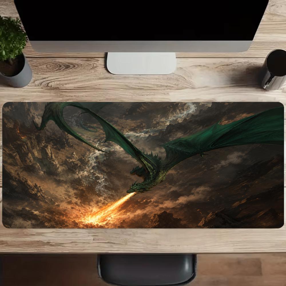 Fiery Dragon Mouse Pad Desk Ac - Desk Setup Gaming And Work review and price