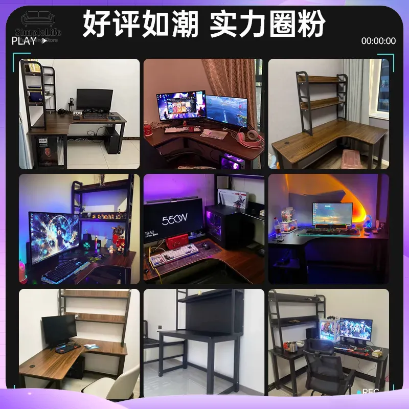 Corner Gaming Desk Computer De - Dual Monitor Desk Setup review and price