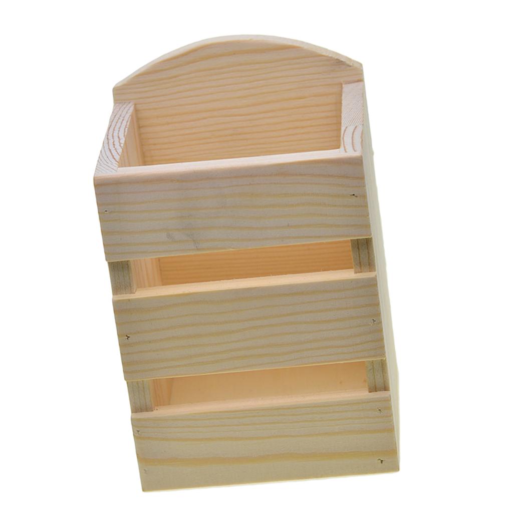 Natural Wood Pen Holder Plain  - Desk Setup Minimal review and price