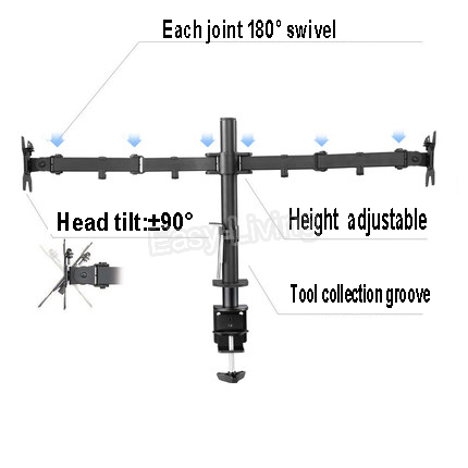 MS02 Desktop Clamping Full Mot - Dual Monitor Desk Setup review and price