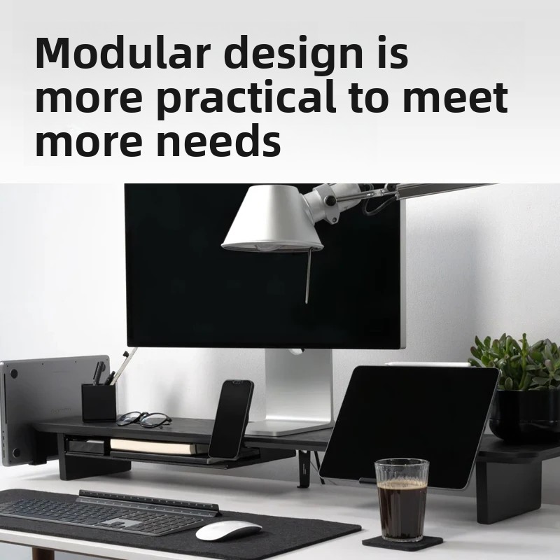 Solid Wood Monitor Riser Stand - Desk Setup For Office review and price