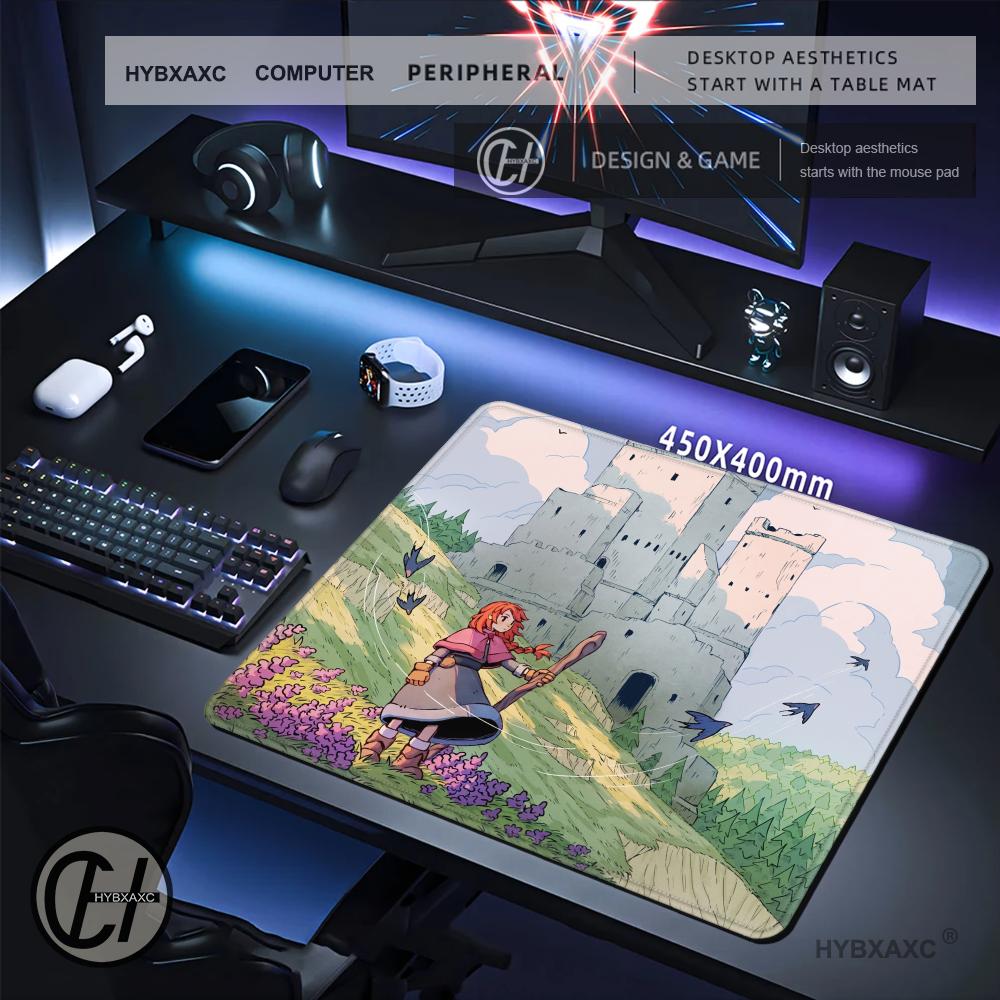 HYBXAXC Anime Castle Adventure - Desk Setup Gaming And Work review and price
