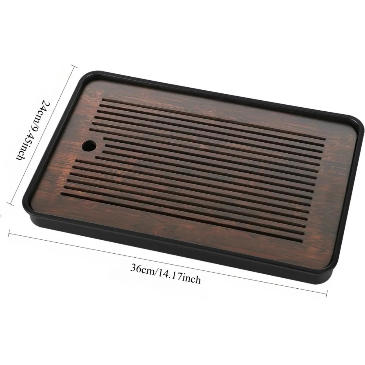 Natural Bamboo Tea Tray with H - Desk Setup Clean review and price