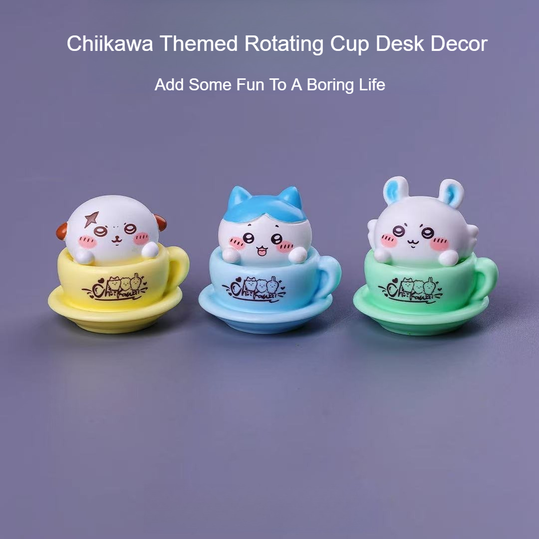 Chiikawa Rotating Cup Figure K - Desk Setup Kawaii review and price