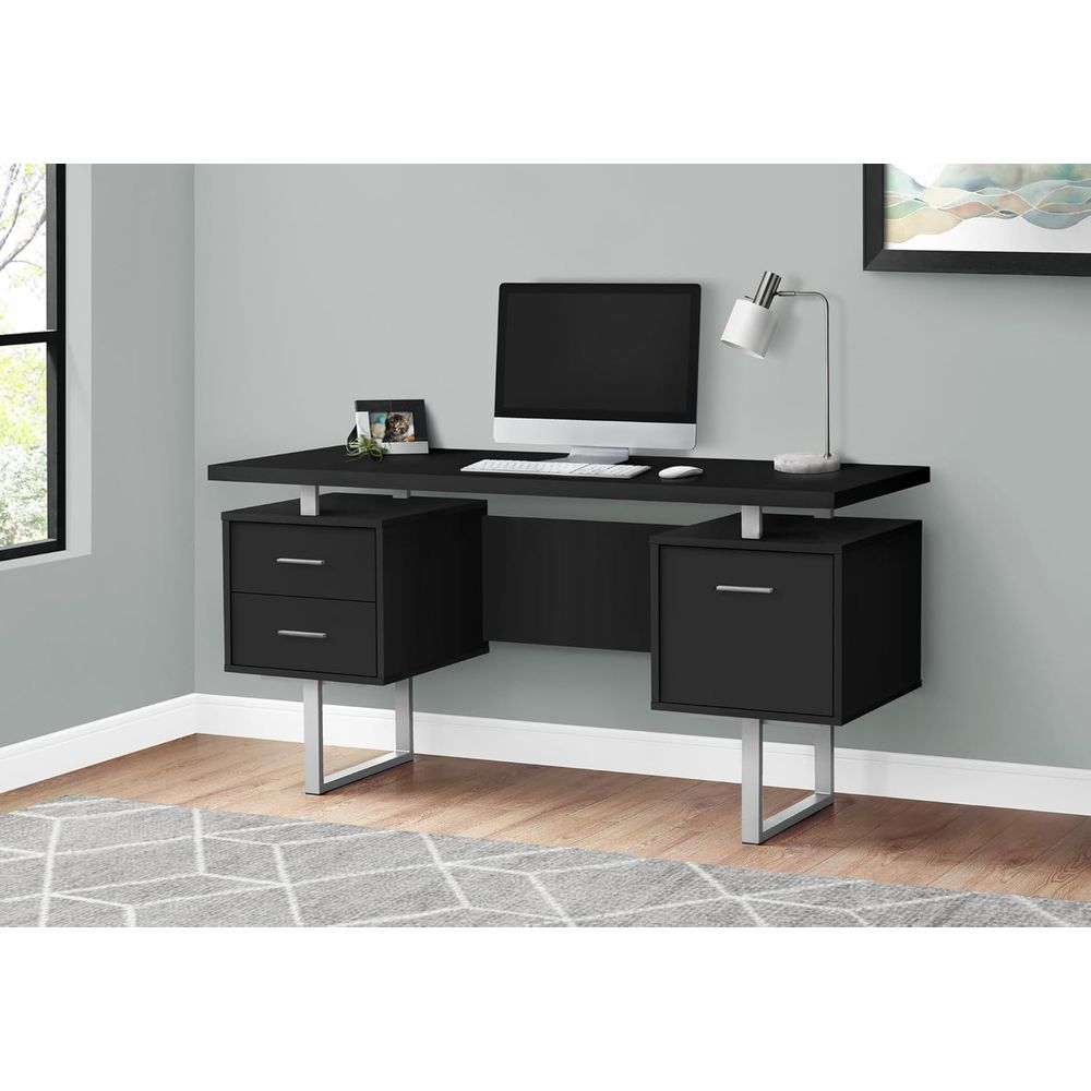 Contemporary 60 Metal and Lami - Desk Setup For Office review and price