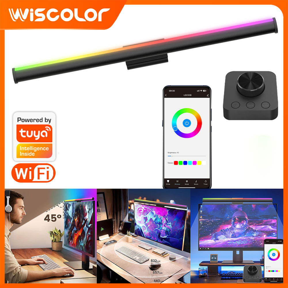 RGB Lightbar Monitor Light Bar - Desk Setup On Bed review and price