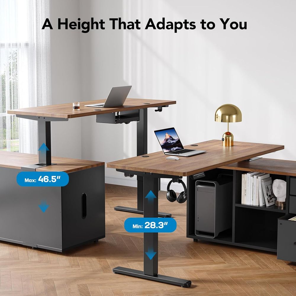 55 Inch L Shaped Standing Desk - Desk Setup L Shaped review and price
