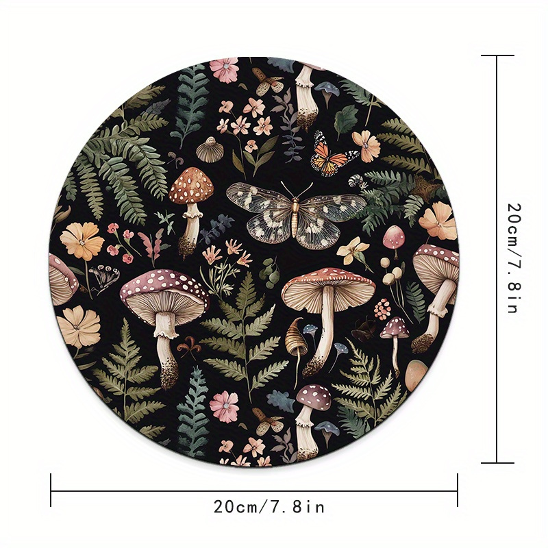 Round Forest Plant Mouse Pad R - Desk Setup For Office review and price