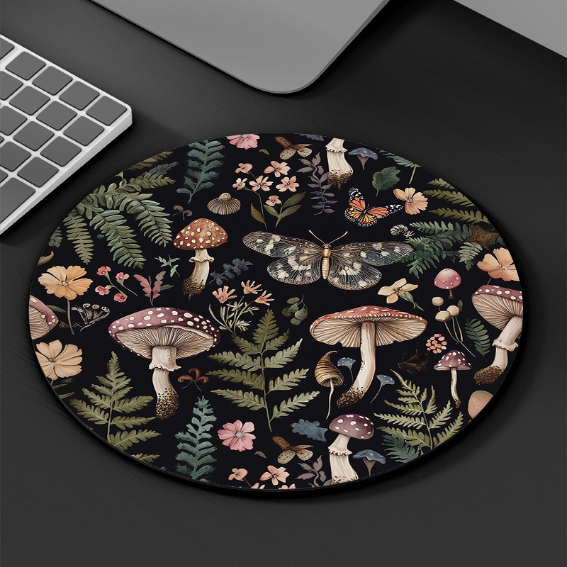 Round Forest Plant Mouse Pad R - Desk Setup For Office review and price